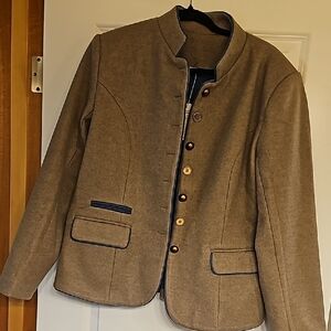 NWT Misslook unique tan jacket cotton poly mix XL